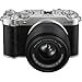FUJIFILM X-M5 Mirrorless Camera with XC 15-45mm f/3.5-5.6 Lens | Silver Bundle with 64GB Memory Card + Battery Charger + UV Filter + Deluxe Photo Starter Kit + Cleaning Cloth (6 Items)