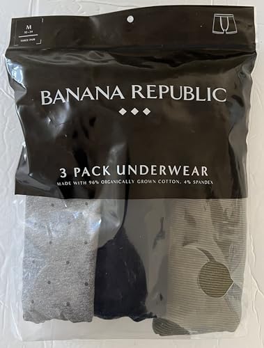 Banana Republic Mens 3 Pack Set Boxer Briefs MEDIUM Boxer Brief Underwear Trunk Trunks2