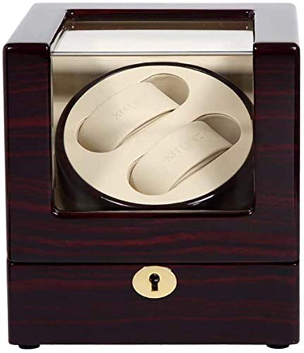 Evite que sus relojes se detengan con esta caja de viento automática doble marrón