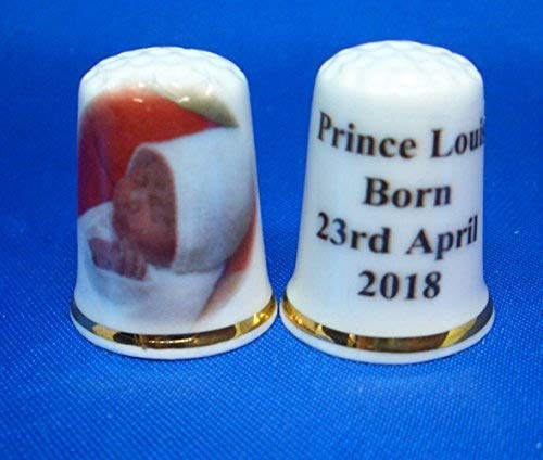 Birchcroft Porcelain China Collectable Thimble - Prince Louis Born Box