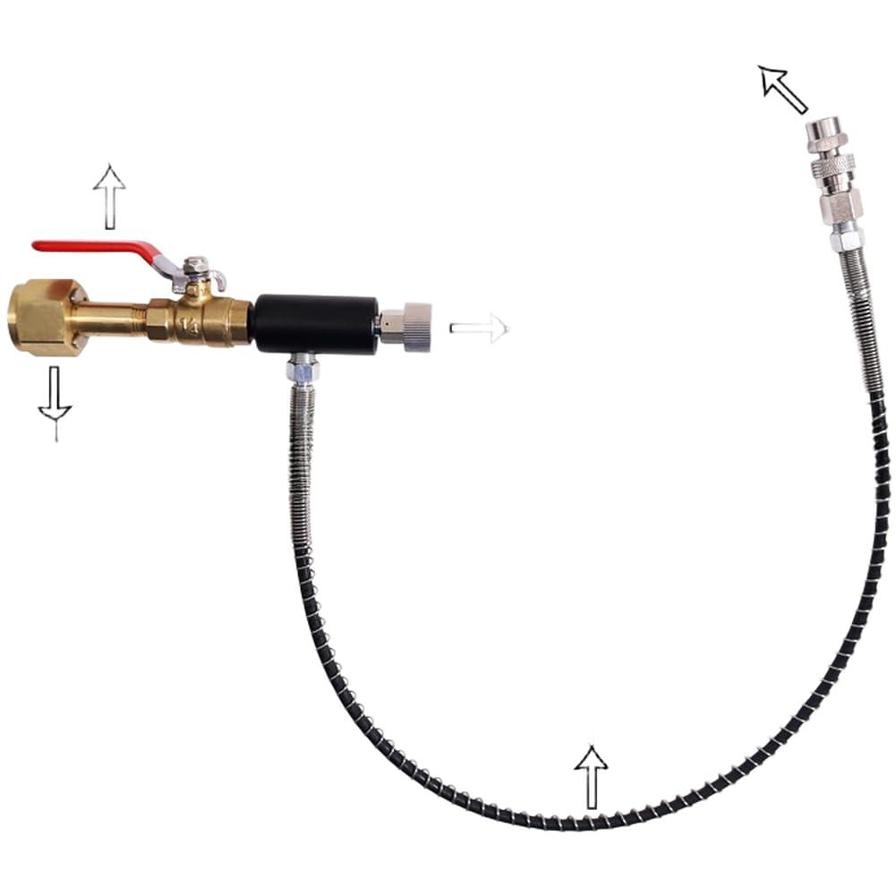 24-calowy adapter do rury sprężynowej M11 CGA320 W21.8 ze stali nierdzewnej