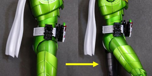Figura Cyclone Joker Kamen Rider 1/8 Bandai MG miniatura 5