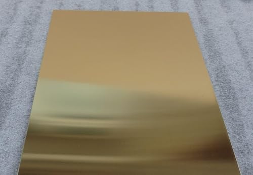 Prime Quality Semi-Bright Natural Brass Sheet - 0.3mm to 3.0mm - Multiple Sizes Available (1, 0.5mm, 200mm x 150mm (Circa A5))