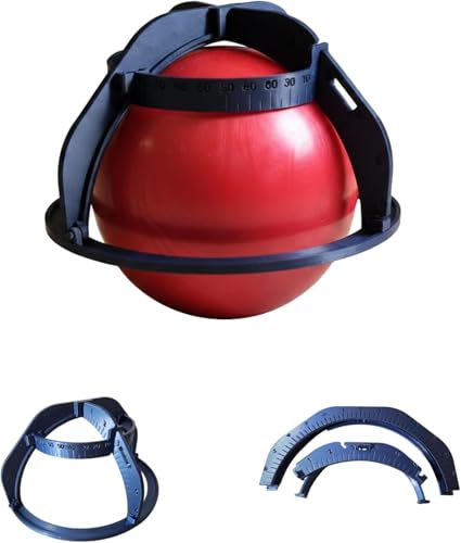 Bowling Ball Drill Hole Positioning Ruler, Professional Disassemblable Quarter Scale Measurement Device for Pro Shop Drilling & Custom Ball Layouts (Blue)