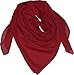Produktbild Harrys-Collection Damen Herren Baumwolltuch in vielen Farben 100 x 100 cm, Größen:Einheitsgröße, Farben:dunkelrot