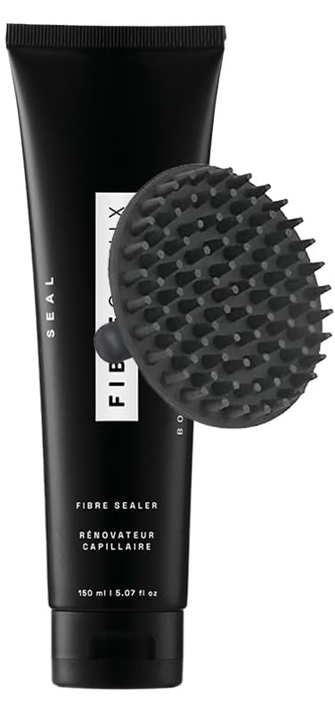 Fibre Clinix Fibre Sealer 5.07 oz and Scalp Massager Brush | Professional Hair Treatment for Smooth, Strong, and Healthy Hair