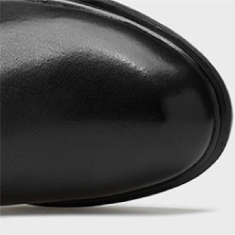 Men's Business Dress Shoes Casual Big-headed Mid-heeled Shoes Heightening warm wear-resistant Comfortable Shoes for Men