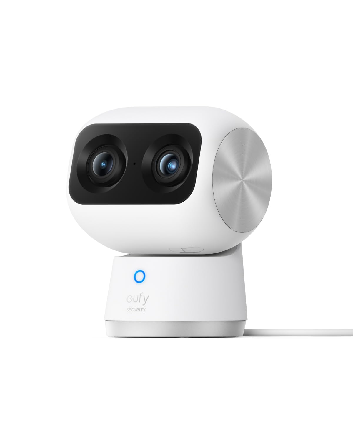 Anker Eufy (ユーフィ) Security Indoor Cam S350 | （見守りカメラ)【 屋内カメラ/ネットワークカメラ/ベビーモニター/ペット見守り/防犯カメラ / 4K UHD画質/デュアルレンズカメラ / 8倍ズーム / 360°の視野/AI動作検知 / 2.4GHz 5GHz Wi-Fi対応】