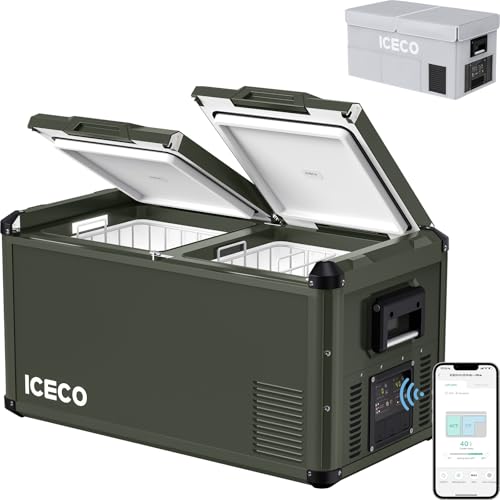 ICECO VL75ProD Portable Dual Zone Fridge Freezer with App