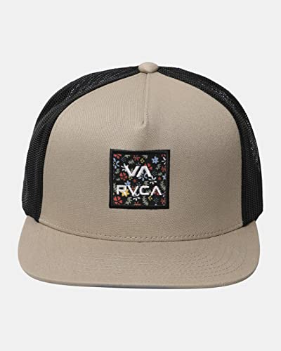 Image of RVCA Men's Trucker Hat, Adjustable Snapback Cap for Streetwear & Skating, Lightweight Breathable All-Day Comfort