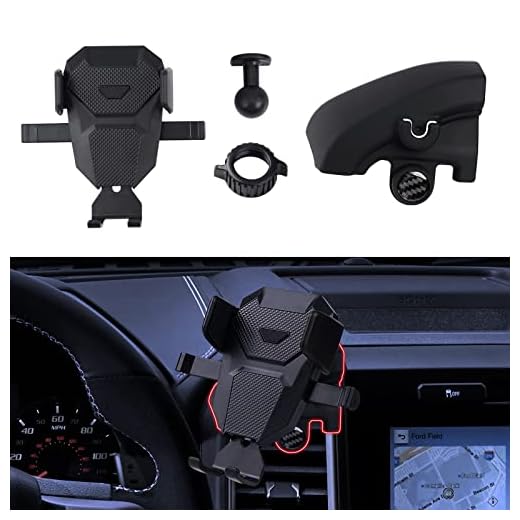 Karltys Compatible with Cell Phone Holder Ford F-150 2021-2023 F150 Car Mobile Phone Holder Dashboard Air Vent Mount for iPhone All iOS Android Phone Fully Adjustable Stand