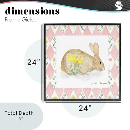 Lapin d'or tableau Stupell pour décorer un salon chic - 4
