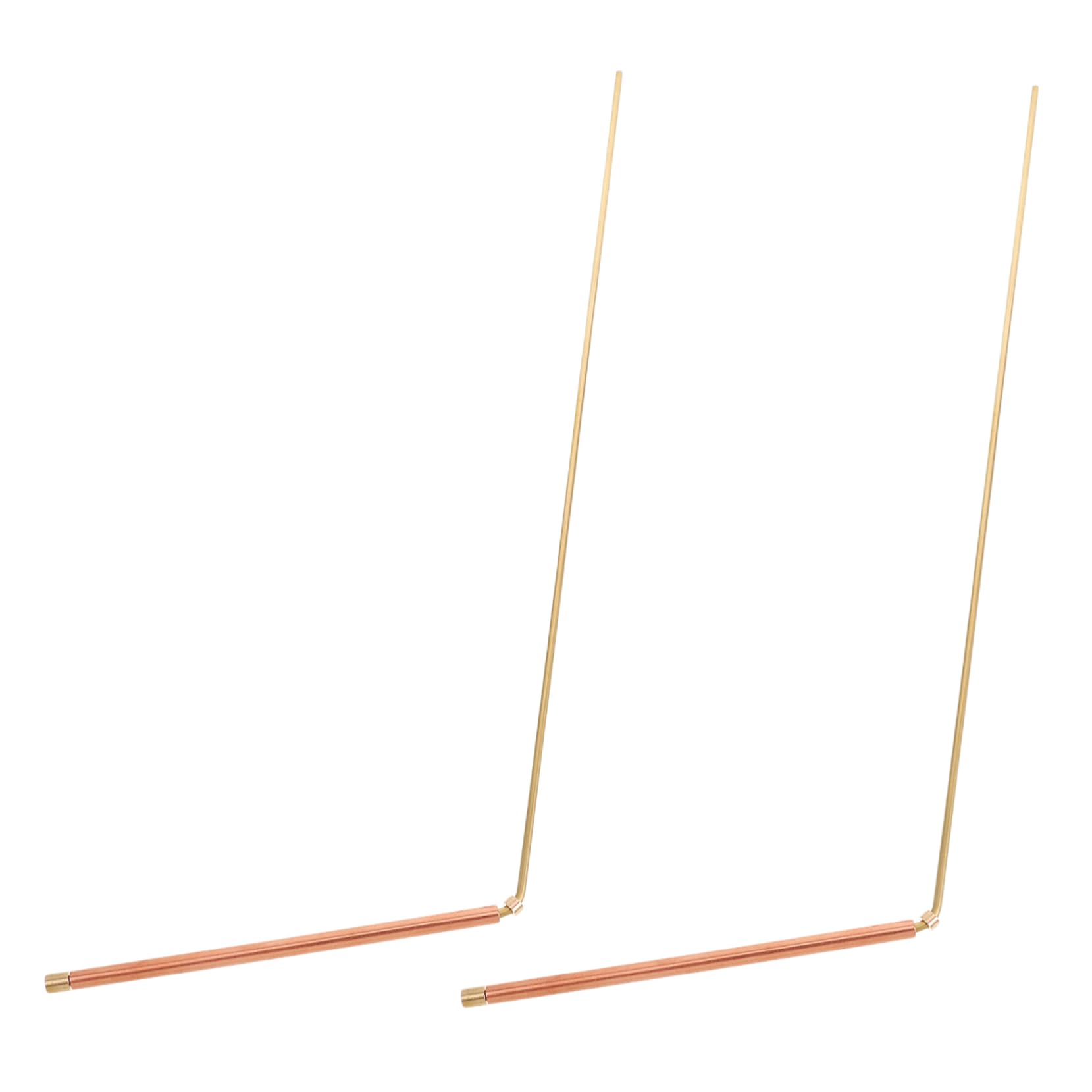 COLLBATH 2 Pack Dowsing Rods 99.9% Pure Copper Ghost Hunting Water Divination Treasure Hunting Lightweight Portable