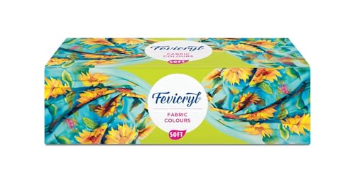 Pidilite Fevicryl Fabric Colour Kit- 20ml for Fabric Painting (10 X 20ml) - Free Creative Stencil(1U) and Luggage tag(2U)