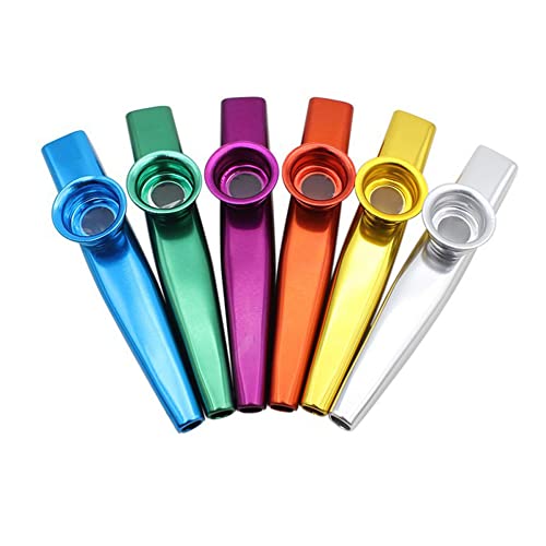 Yuwao Instrumentos Musicais De Metal Kazoos Liga De Alumínio Kazoo Para Crianças Mini Kazoo Com Memb