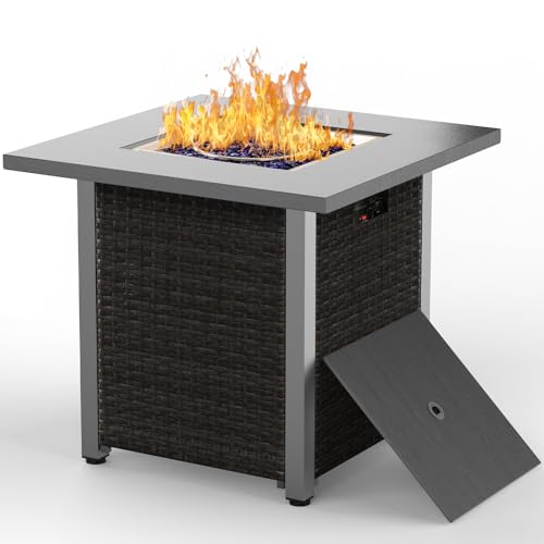 WAA 28 Inch Propane Fire Pit Table, 50,000 BTU CSA-Listed