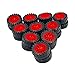 20PCS Toy Car Wheels Model Car Plastic Wheels with 10PCS Shaft Round Rod Axles for RC Car Truck Robot DIY Model Toy Building Accessories (2x11x30mm Red)