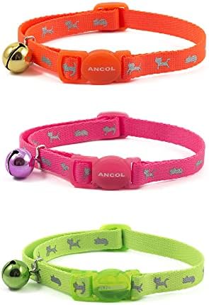 Ancol Hi-Vis Safety Kitten Collar, Neon Pink
