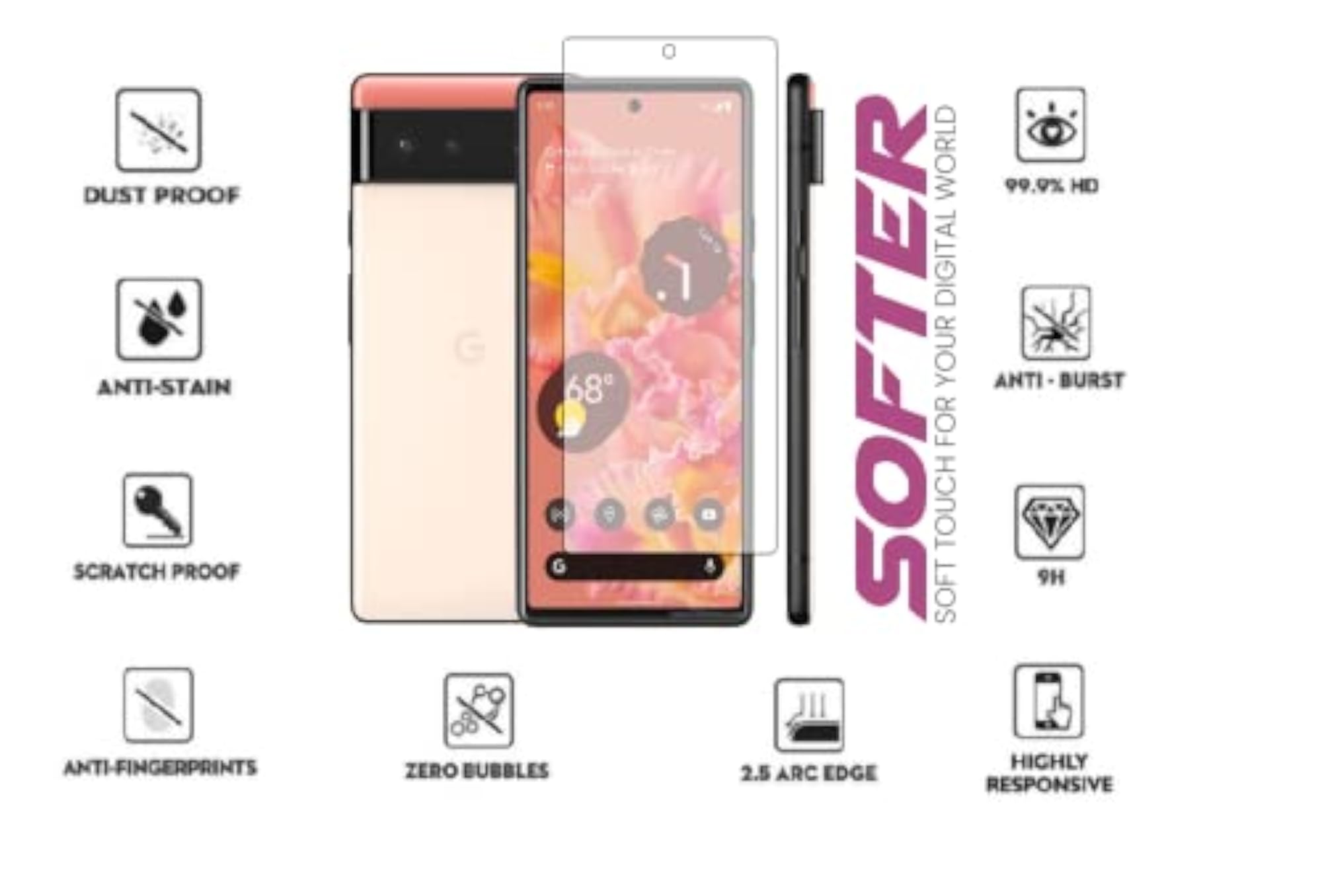 Lava Z50 Mobile Matte Finish Screen Protector, Screen Guard