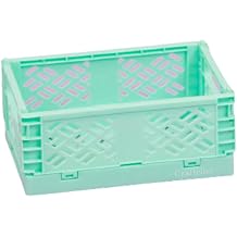 Craftelier - Box for Organisation and Storage of Craft Materials | Foldable and Stackable Design | Small Size - Open Box Measures 13,5 x 9,5 x 9,5 x 5,5 cm - Colour Turquoise