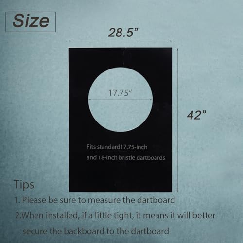 Afumazi Extended Length Dart Board Wall Protector, Splicable Dartboard Backboard Surround