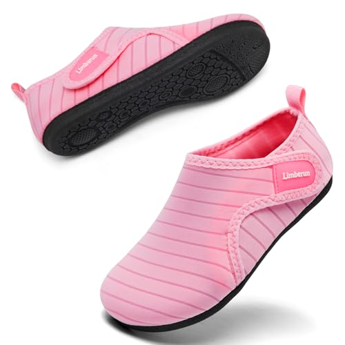 Limberun Kids Water Shoes Girls Quick Dry Swim Shoes Pink Toddler9-10.5 by Limberun - Used condition - Image 3