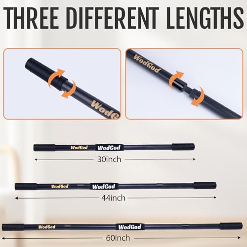 Wooden Yoga Stick,5 Ft Mobility Stick,Adjustable Stretching Stick,Portable Splicable Exercise Stick,Exercise Pole For Balance,Flexibility And Mobility,Stretch Stick,Stick Mobility Training Stick by WodGod - Image 2