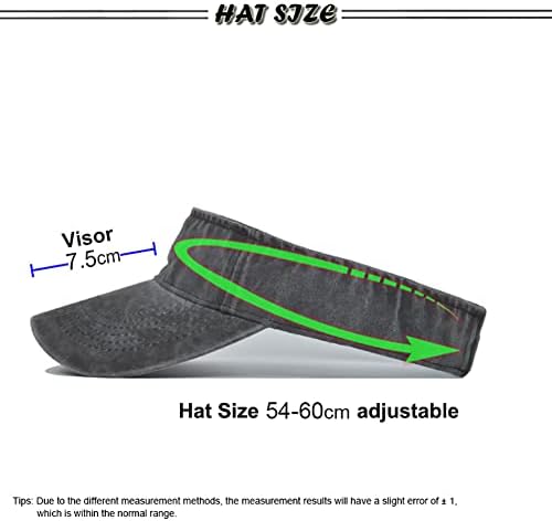YULOONG Vintage Sun Hat Sports Visor Hat Adjustable Cotton Cap Solid Color for Women Men