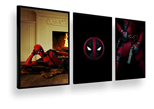 Quadro Decorativo Coleção Deadpool Marvel Heroi Classico