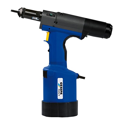 Gesipa 1458086 "Fire Fox 2" M6 Pneumatic-Hydraulic Blind Rivet Nut Tool, Blue/Black