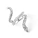 Ogquaton Mujeres Anillo de Plata de Apertura Tamaño Ajustable Anillos Forma Animal...