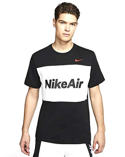 Nike Air Tee SS t-shirt à manches courtes homme en coton noir taille M