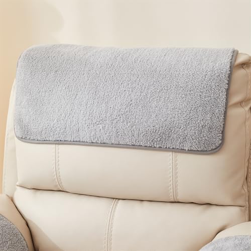 Fundas Antideslizantes para Sillón con Bolsa de Almacenamiento Fundas para Reposabrazos de Sofá Fundas para Muebles Protector de Cuero Cálido para Reposacabezas de Sofá En Invierno