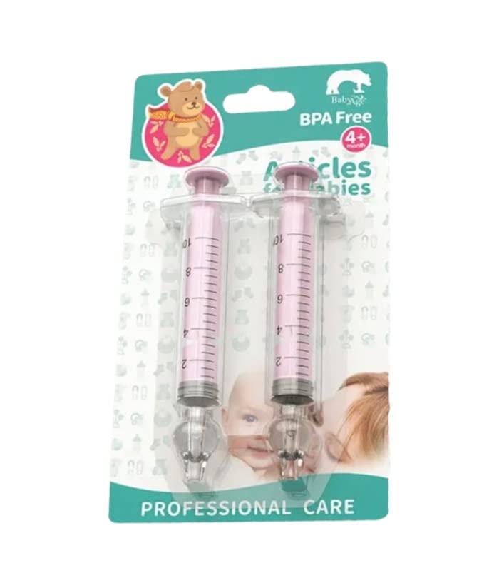 Aspiradores Nasales,2 PCS Irrigador Nasal para Recién Nacidos Kit de Enjuague Nasal de 10 ml, Limpiador de Enjuague Nasal (BLANCO)