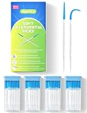 DanTicy Dual-Ended Interdental Picks for Braces, 4 Travel Cases, 280 Count