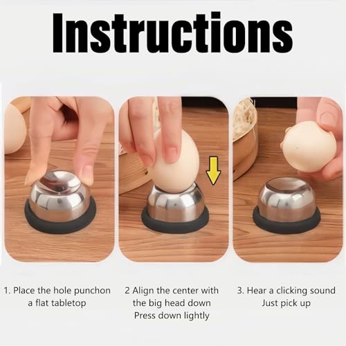 1 Piece Premium Kitchen Tool, Stainless Steel Shell Piercer for All Cooking Needs, Efficient Opener for Raw and Boiled Varieties, Durable Gadget for Perfect Breakfast Preparation - Image 2