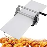 Laminadora de Masa Comercial, laminadora Manual de Masa de Acero Inoxidable, con 55 grosores Ajustables, para Preparar Masa de Dulce de Leche y Pizza, RS201