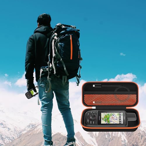HESPLUS Travel Carrying Case for Garmin GPSMAP 67i /66i/79sc/79s/67/64sx/65/65s Hiking Handheld GPS, Satellite Communicator Storage Bag Organizer Box with Mesh Pocket for USB Cable (CASE ONLY!) - Thumbnail 7
