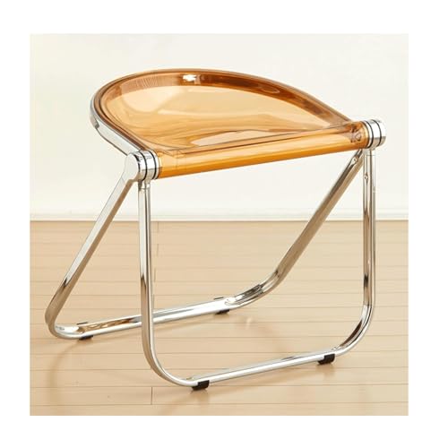 Moderna silla de comedor plegable de plástico, silla de cocina sin brazos con marco de metal, almohadillas antideslizantes, capacidad de 250 kg, ideal para comedor, oficina y eventos