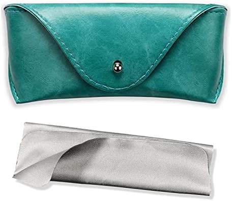 Portable Leather Soft & Semi Hard Sunglasses Case Eyeglass Case Storage Eye Glasses Brown/Black Pouch Carry Case for Women Men