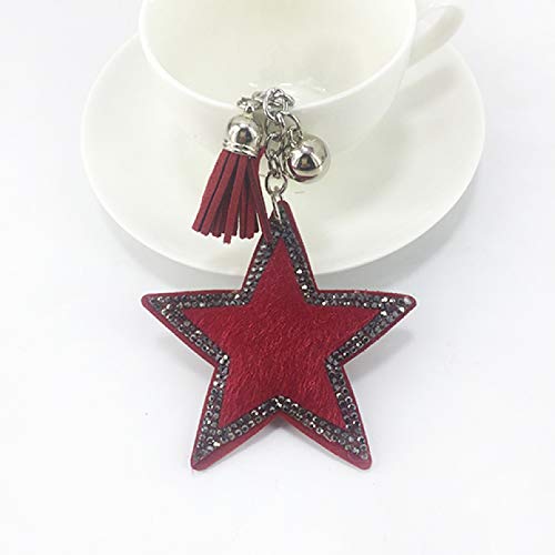 Preisvergleich Produktbild MNBVC Stern Schlüsselbund Anhänger Accessoires Tasche Autoschlüssel Anhänger.