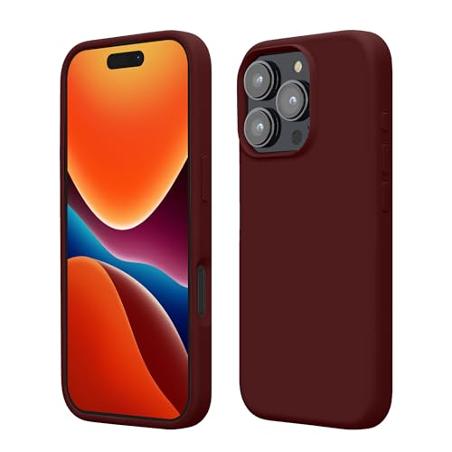 kwmobile Housse Compatible avec Apple iPhone 16 Pro Coque - Housse de téléphone Protection Souple en TPU Silicone - Bordeaux Violet