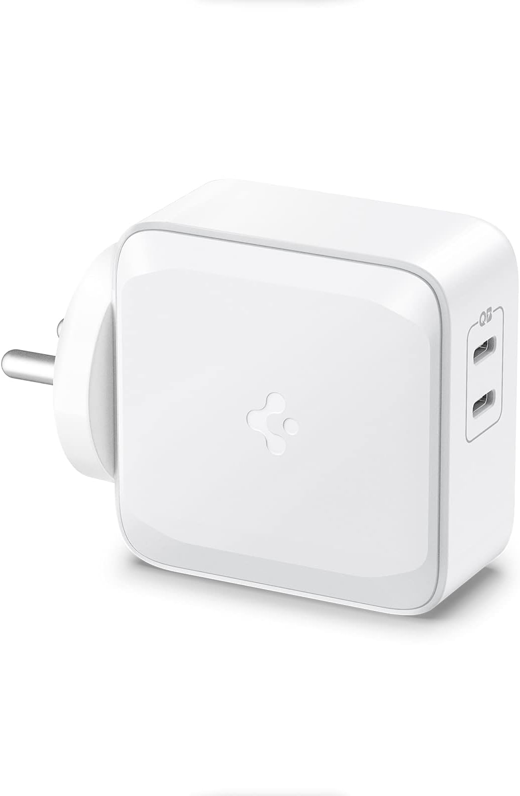 Spigen Fast Charging Adapter Total 70w, GaN, PD Support, BIS Certified, for iPhone 17/16/15(Pro,Pro Max,Plus), Galaxy S25/S24, OnePlus, iQOO, iPad, MacBook and More (PE2007IN) - White