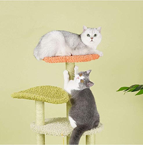 Tour de chat en sisal robuste avec perchoir surélevé et cachette douillette
