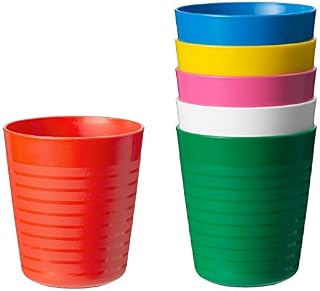 Ikea Kalas 101.929.56 BPA-Free Tumbler, Assorted Colors, 6 Count, Pack of 2
