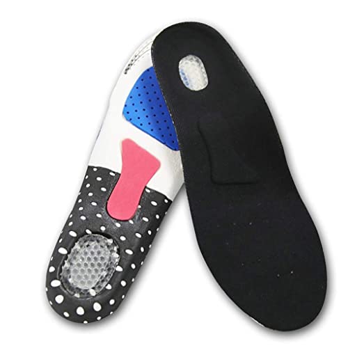 XJZKA 1 Paire de Semelles intérieures en Gel de Silicone Souple pour Course de Sport pour Pieds Homme Femme Coussin orthopédique Semelle d'absorption des Chocs de la voûte Plantaire (Tai Cover