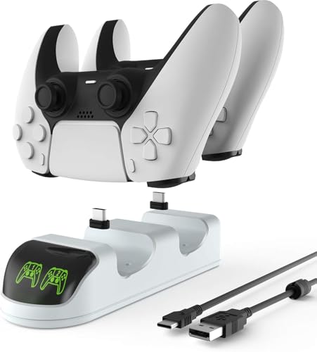 PS-5 Controller Ladestation, Ladestation für PS-5 Controller, mit 2 Stunden-Ladechip, Zubehör für PS-5