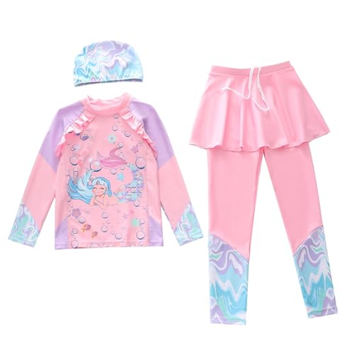 Maillot de bain fille deux pièces solaire UPF 50 contre les UV