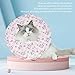 Dog Cone, Soft Dog Cone Cat Cone Pet Recovery Elizabethan E Collar Soft Neck Cone to Stop Licking Cloth Breathable Protective Cat Neck Cone for Cats Kittens and Puppies (M)
