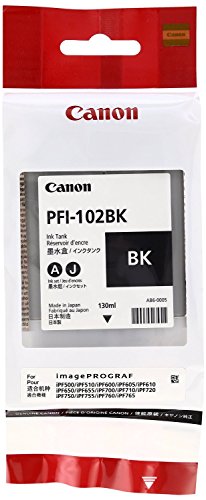 Canon Genuine PFI-102C Ink Tank Cyan (0896B001) - 130ML Type imagePROGRAF iPF500, iPF510, iPF600